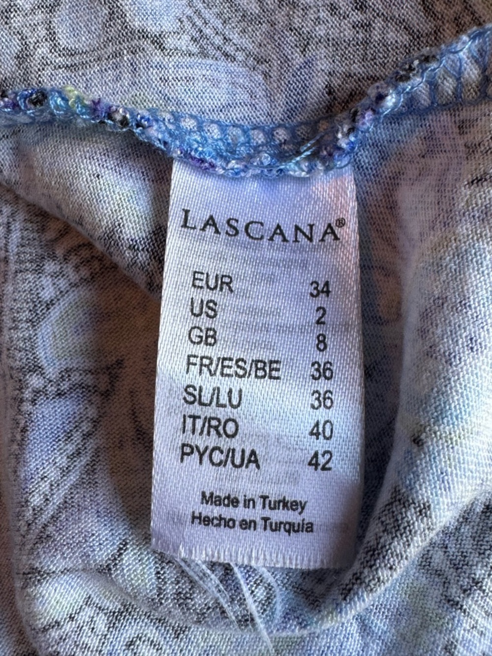 Lascana Sleeveless Paisley Print Sundress in Blue small - Picture 8 of 8
